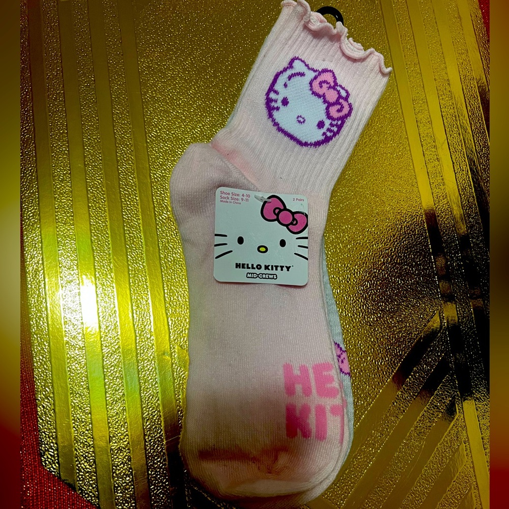 Hello Kitty socks (2 pairs)